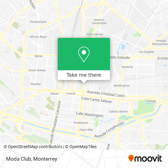 How to get to Moda Club in Monterrey by Bus?