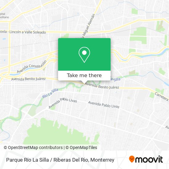 Parque Río La Silla / Riberas Del Rio map