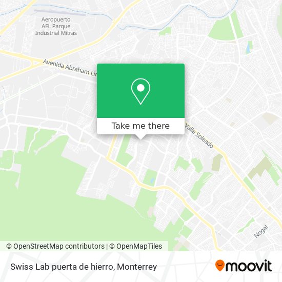 Mapa de Swiss Lab puerta de hierro