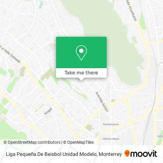 Liga Pequeña De Beisbol Unidad Modelo map