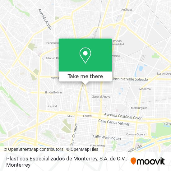 Plasticos Especializados de Monterrey, S.A. de C.V. map