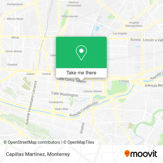 Mapa de Capillas Martínez