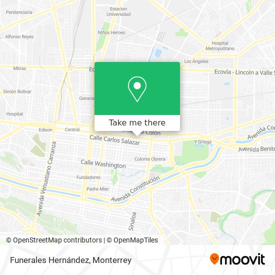Funerales Hernández map