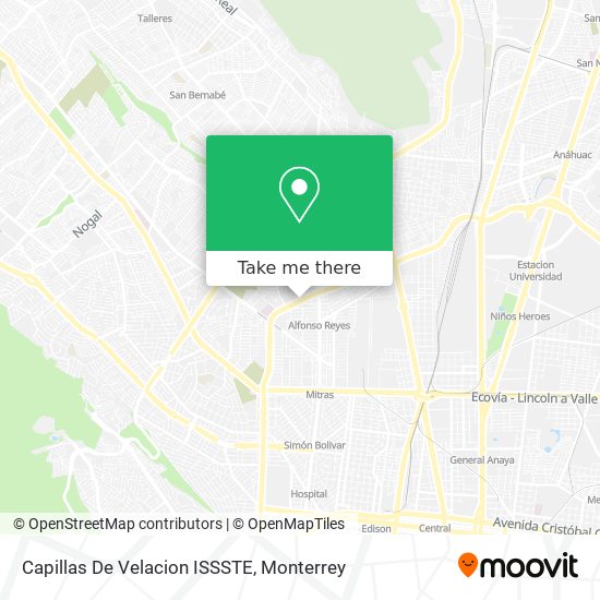 Capillas De Velacion ISSSTE map