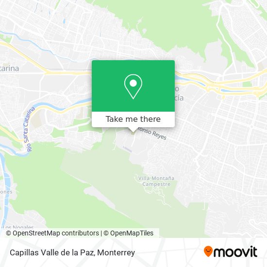 Capillas Valle de la Paz map