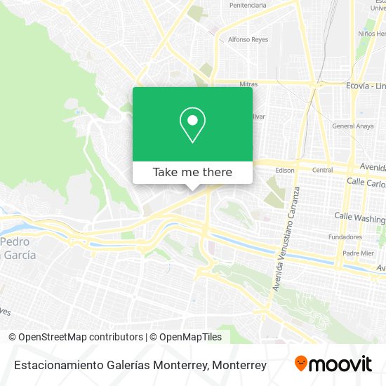 Mapa de Estacionamiento Galerías Monterrey