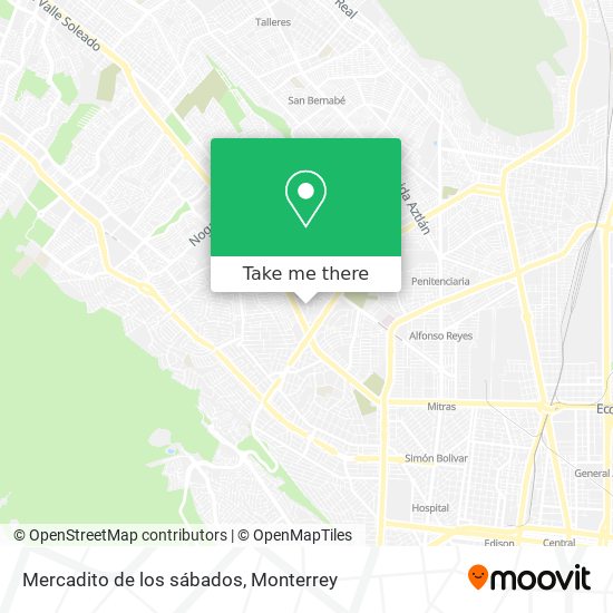 Mercadito de los sábados map