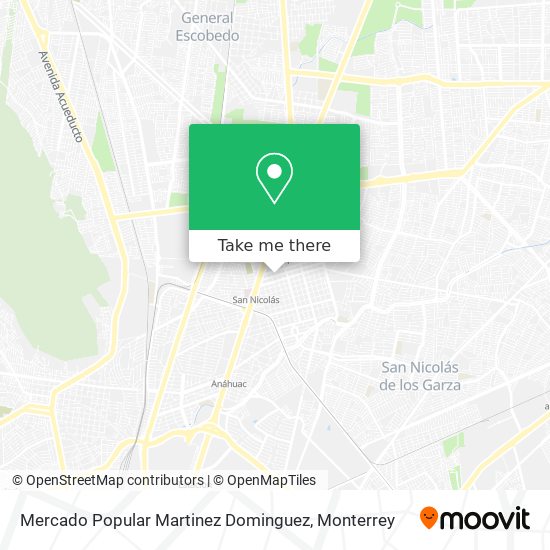 Mercado Popular Martinez Dominguez map