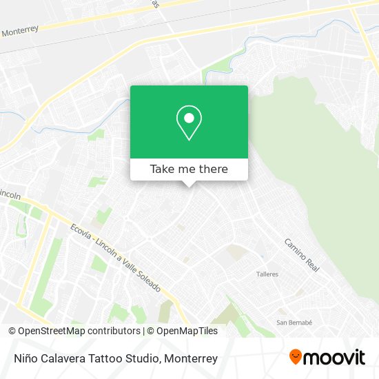 Niño Calavera Tattoo Studio map