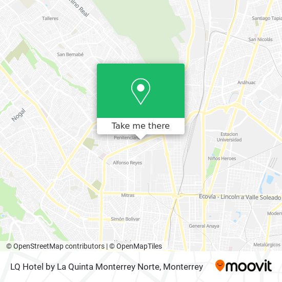 LQ Hotel by La Quinta Monterrey Norte map