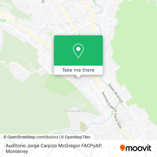 Auditorio Jorge Carpizo McGregor FACPyAP map