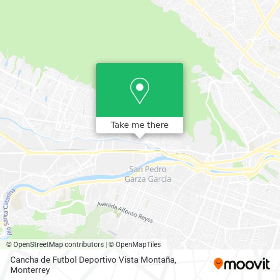 Cancha de Futbol Deportivo Vista Montaña map