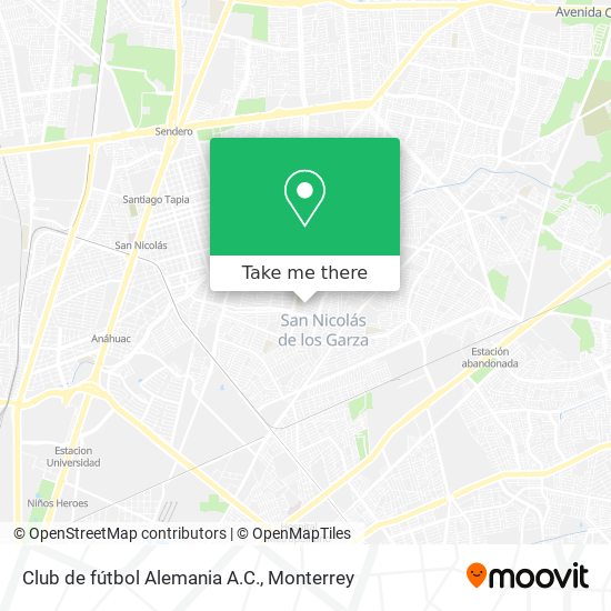 Club de fútbol Alemania A.C. map