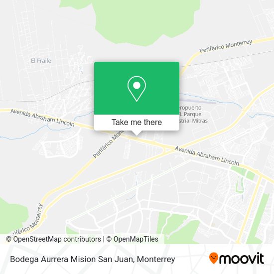 Bodega Aurrera Mision San Juan map