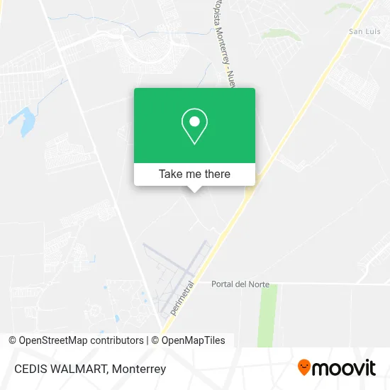 CEDIS WALMART map