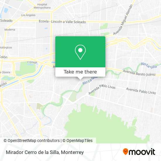 Mapa de Mirador Cerro de la Silla