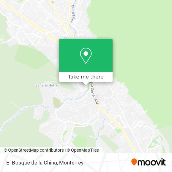 Mapa de El Bosque de la China