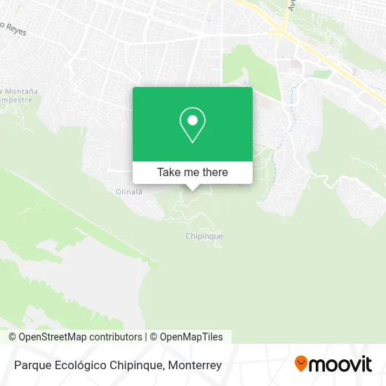 Parque Ecológico Chipinque map