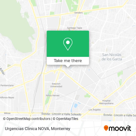 Urgencias Clinica NOVA map