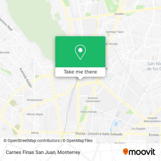 Carnes Finas San Juan map