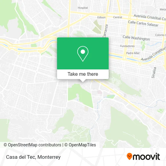 Casa del Tec map
