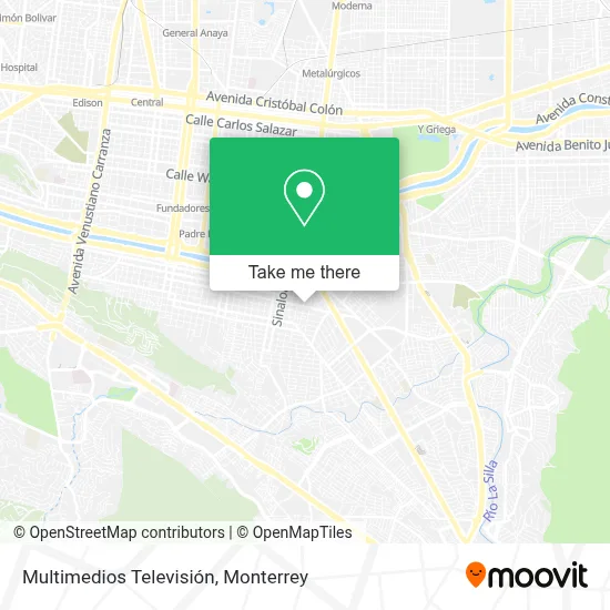 Multimedios Televisión map