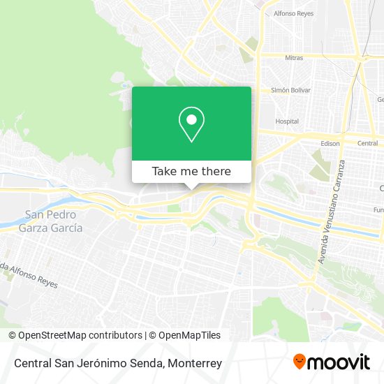 How to get to Central San Jerónimo Senda in San Pedro Garza García by Bus  or Metrorrey?