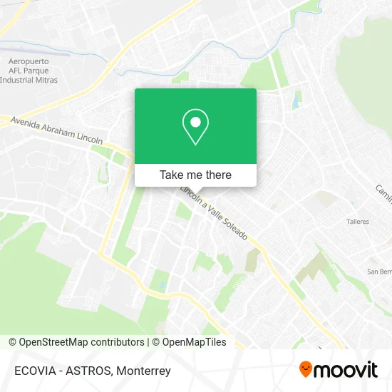 ECOVIA - ASTROS map