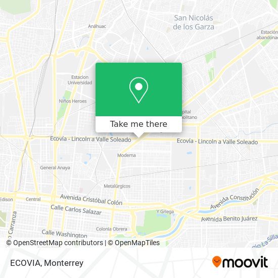 ECOVIA map