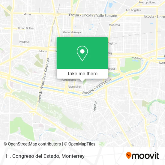 H. Congreso del Estado map