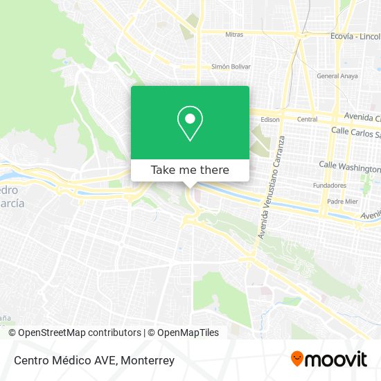 Mapa de Centro Médico AVE