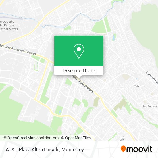 AT&T Plaza Altea Lincoln map