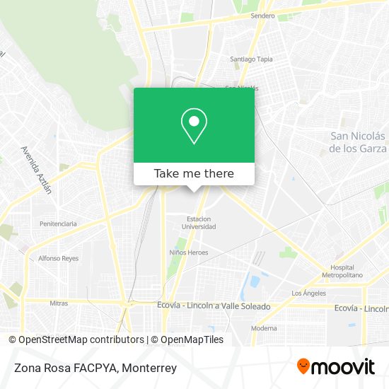 Mapa de Zona Rosa FACPYA