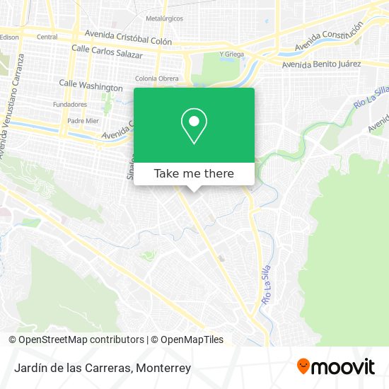Jardín de las Carreras map