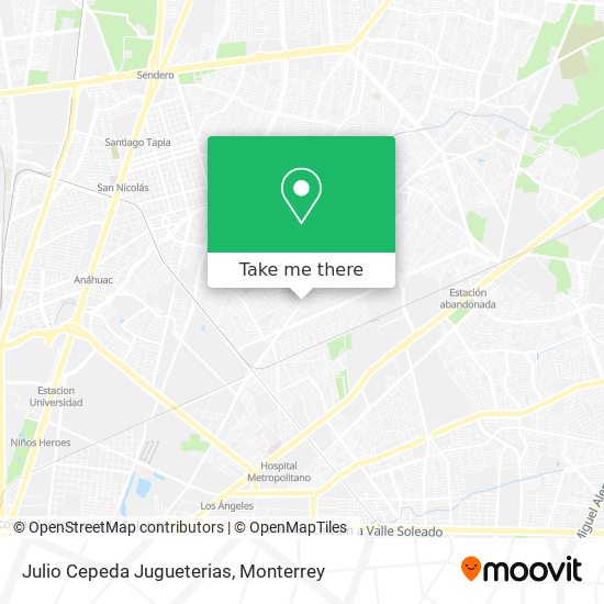 Mapa de Julio Cepeda Jugueterias