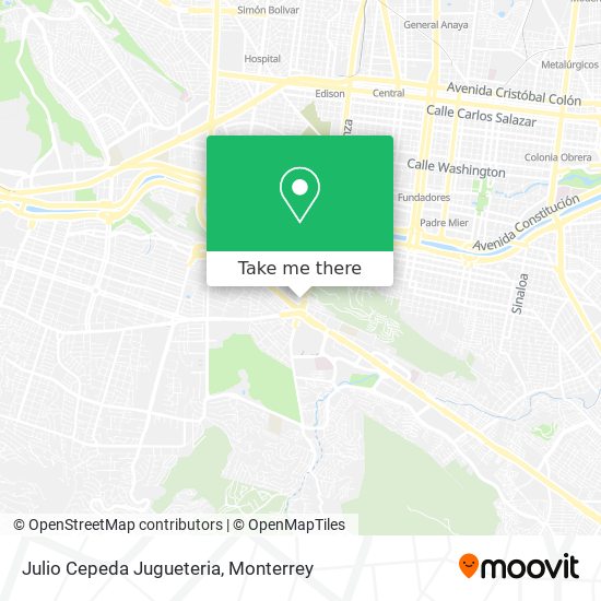 Julio Cepeda Jugueteria map