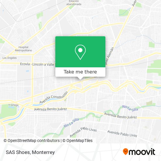 Mapa de SAS Shoes
