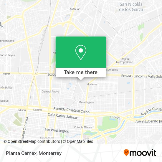 Planta Cemex map