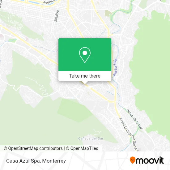 Casa Azul Spa map