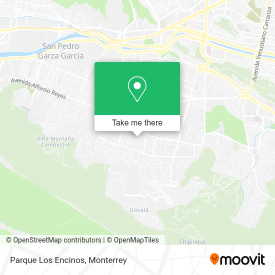 Parque Los Encinos map