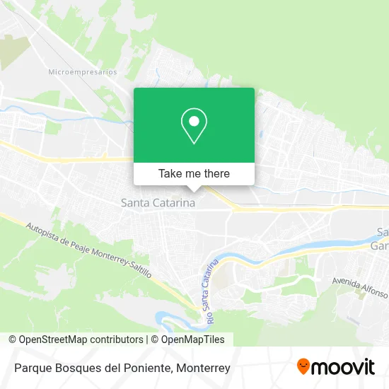 Parque Bosques del Poniente map