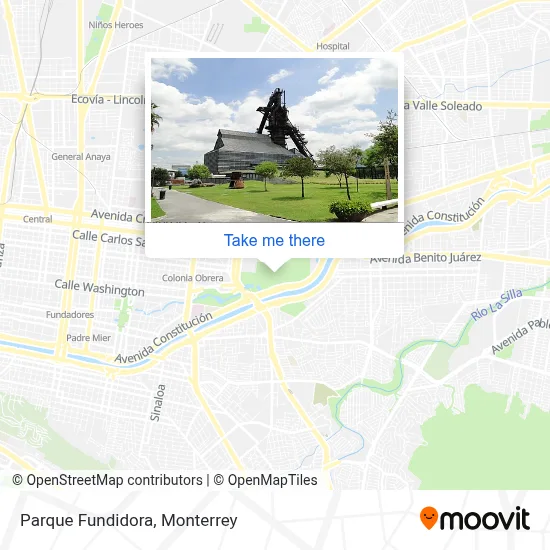 Parque Fundidora map