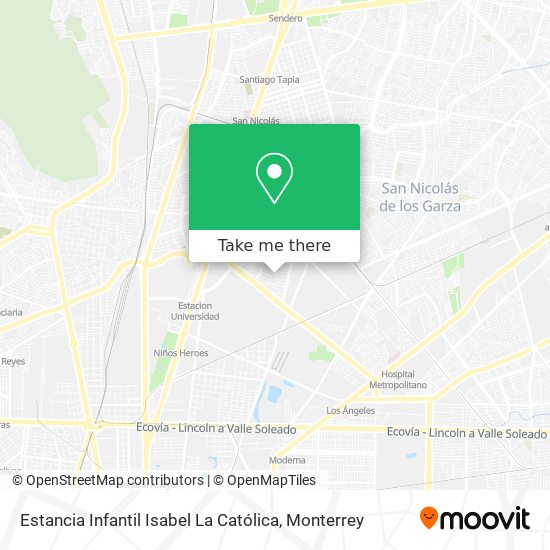 Mapa de Estancia Infantil Isabel La Católica