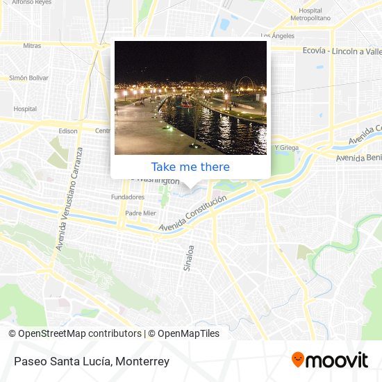 Mapa de Paseo Santa Lucía