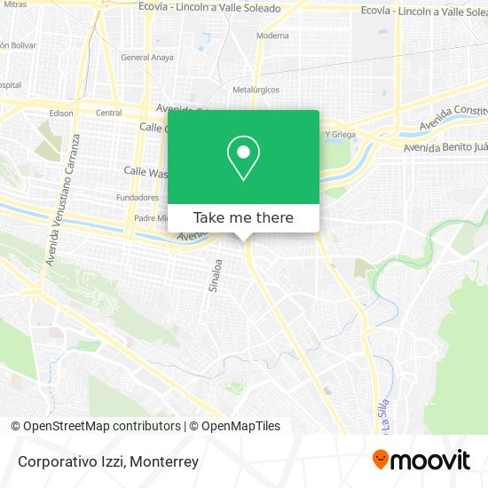 Corporativo Izzi map