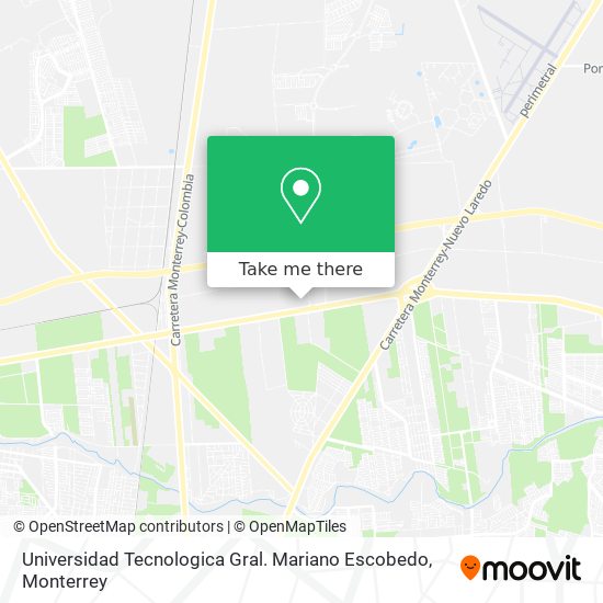 Universidad Tecnologica Gral. Mariano Escobedo map