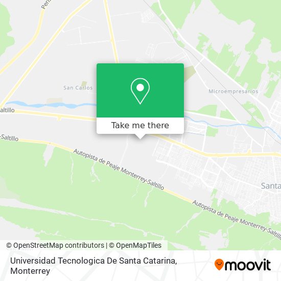Universidad Tecnologica De Santa Catarina map