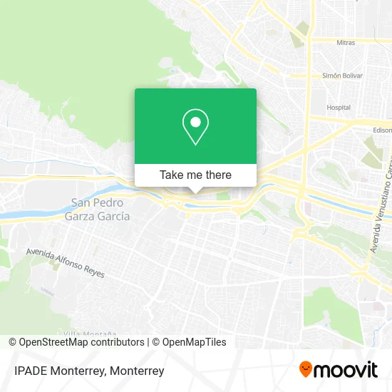 IPADE Monterrey map