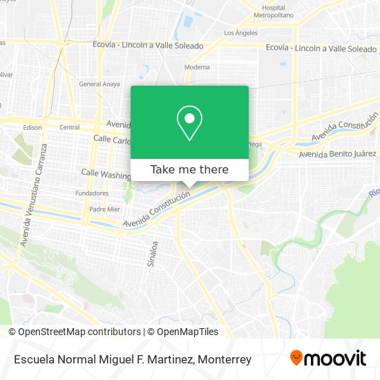 Escuela Normal Miguel F. Martinez map