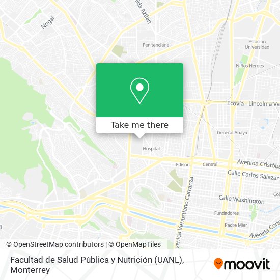 Facultad de Salud Pública y Nutrición (UANL) map